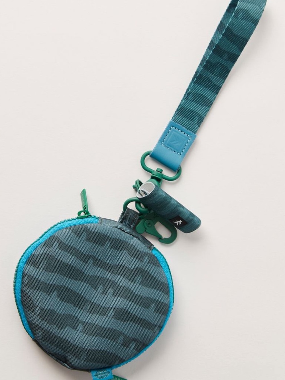 FP Movement by Free People Teal and Aqua Round Crossbody Pouch with Strap